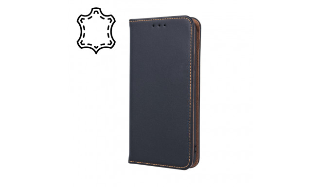 TelForceOne kaitseümbris Genuine Leather Smart Pro Samsung Galaxy S10 Plus, must