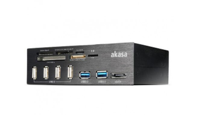 Akasa InterConnect Pro card reader USB 2.0/eSATA Black