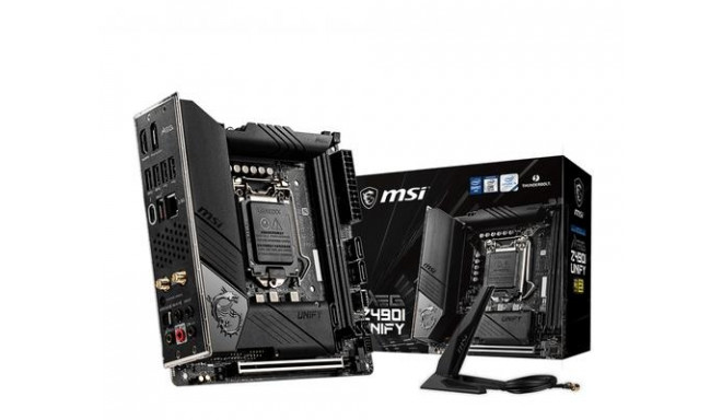 MSI emaplaat MEG Z490I UNIFY Mini-ITX LGA1200 DDR4