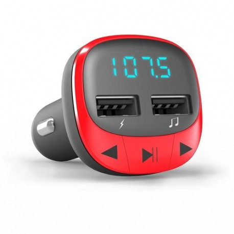Energy Sistem Car FM Transmitter , Red
