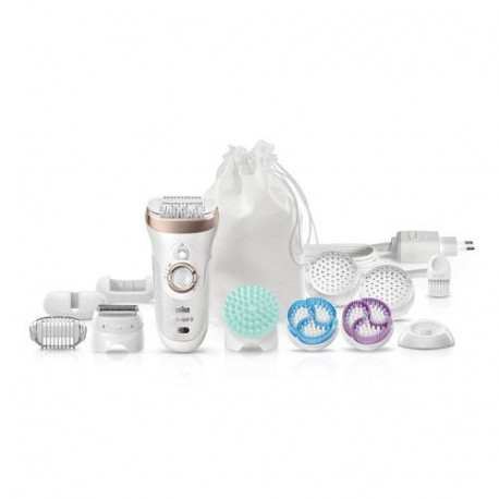 Braun Epilator 9-961V Operating time (max) 40 min, Number of power levels 2, Wet & Dry, White