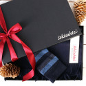 SOKISAHTEL Alpaca wool scarf and STEFAN socks gift box for men 