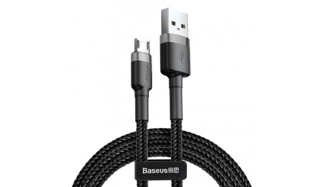 Baseus cable Cafule USB - microUSB 2,0 m 1,5A gray-black