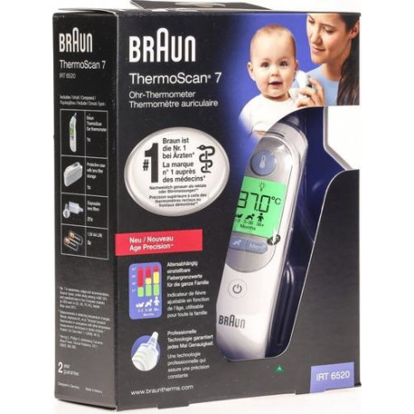 Braun kontaktivaba termomeeter ThermoScan 7, valge