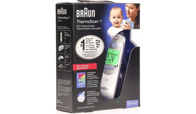 Braun kontaktivaba termomeeter ThermoScan 7, valge