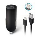 Forever USB car charger 2A M02 + cable for iPhone 8-pin