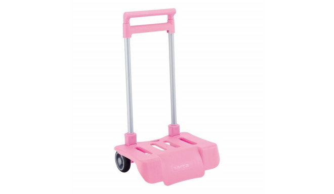 Folding Backpack Trolley Safta Pink 30 x 85 x 23 cm