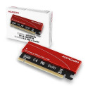 AXAGON PCI-E 3.0 16x - M.2 SSD NVMe. Upto 80mm SSD