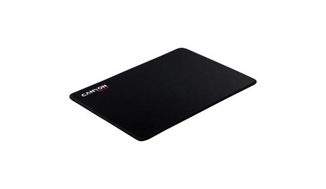 CANYON MP-4, Mouse pad,350X250X3MM,Multipandex,fully black with our logo (non gaming),blister cardbo