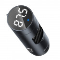 Baseus Car FM Transmiter Bluetooth 5.0 / MP3 / 2x USB 5V 3.1A / Car Charger / grey