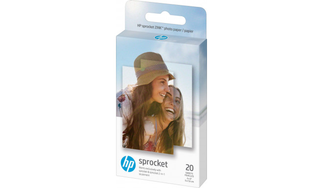 HP фотобумага Sprocket Zink 5x7.6см 20 листов