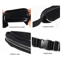 Waist case with window 6,2" black