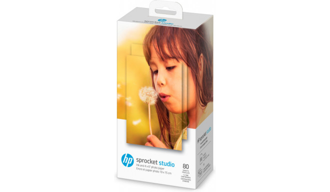 HP photo paper + ink cartridge Sprocket Studio 4x6" 80 sheets