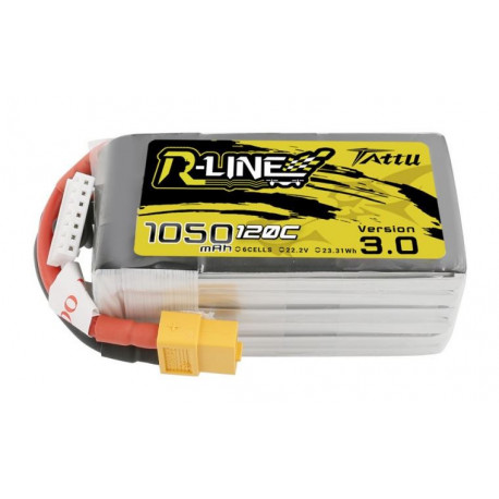 1050mAh 22.2V 120C TATTU R-Line Gens Ace