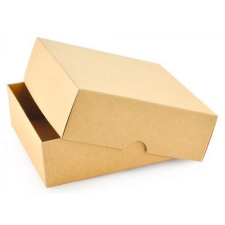 Gift box 210x210x60mm, brown
