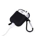 Airpods case black with hook