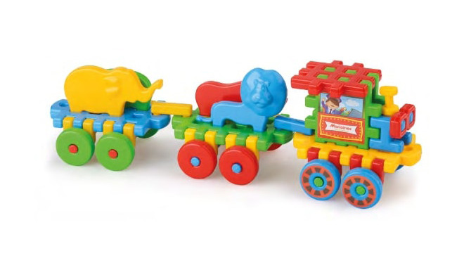 Marioinex toy blocks Train Mario
