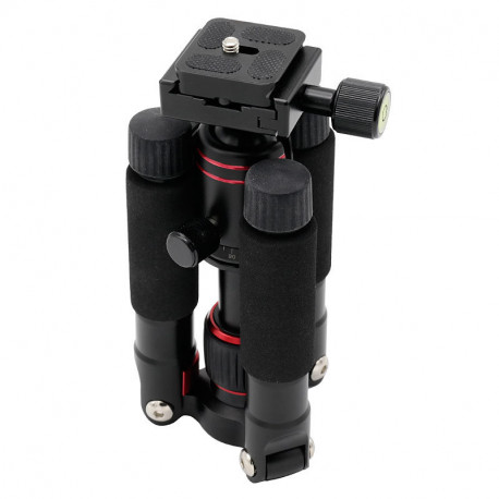 Caruba Compactstar 51 Tafelstatief (Zwart / Rood)