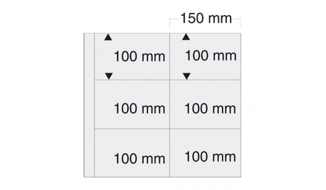 SAFE MAXI vaheleht taskuga 150x100 mm - must