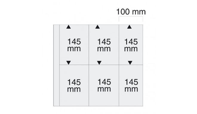 SAFE MAXI vaheleht taskuga 100x145 mm - läbipaistev