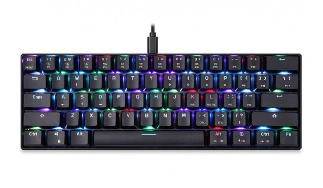 Motospeed CK62 WRL RGB Mechanical Gaming Keyboard With LED BackLight / Bluetooth / USB / Black (ENG)