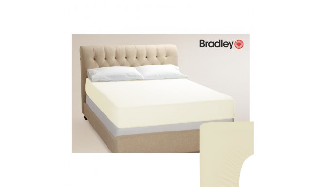 Bradley Трикотажная простыня на резинке, 180 х 200 см, ванили