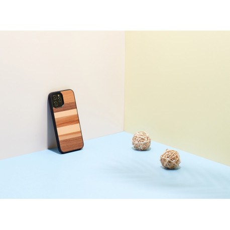 MAN&WOOD case for iPhone 12/12 Pro sabbia black