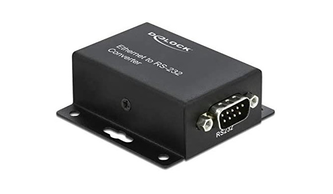 DeLOCK converter Ethernet TCP / IP RJ45 to RS-232 DB9, adapter