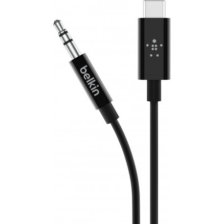 Belkin кабель USB-C - 3.5 мм 0.9 м, черный