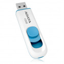 Adata flash drive 16GB C008 USB 2.0, white/blue