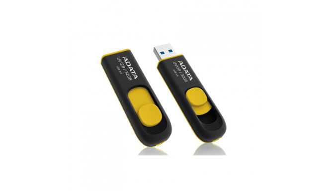 ADATA UV128 64 GB, USB 3.0, Black/Yellow