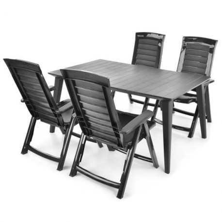 Aiamööbli komplekt HECHT JARDIN GRAPHITE 4