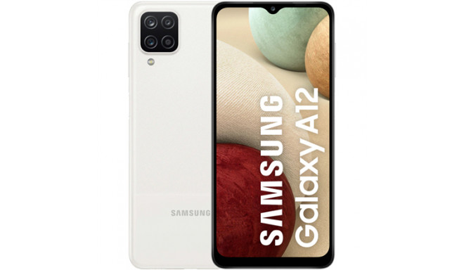 Samsung Galaxy A12 White, 6.5 ", PLS TFT LCD,