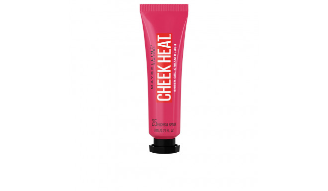 MAYBELLINE CHEEK HEAT sheer gel-cream blush #25-fuchsia spark