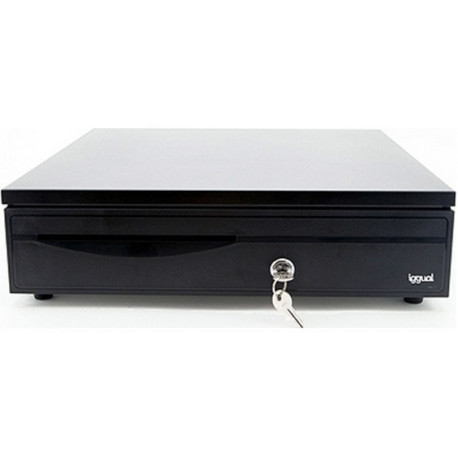 Iggual cash register drawer IRON-30, black