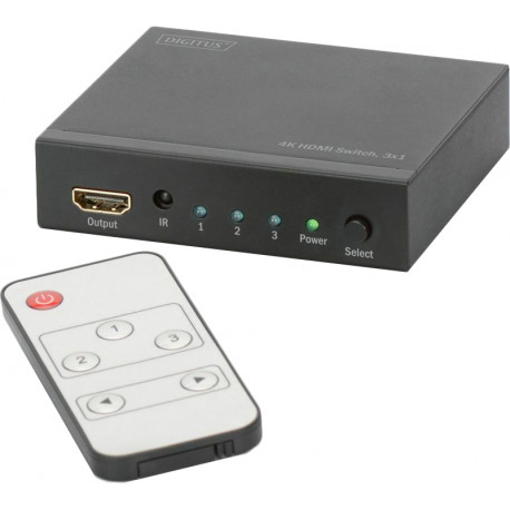 Digitus HDMI switch 3-port + pult (DS-48304)