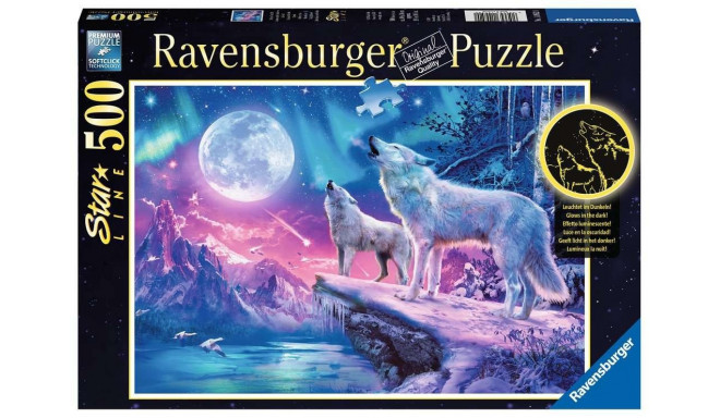 Ravensburger pusle A Wolf in the Northern Lights 500tk