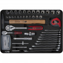 KS Tools 1/4 + 1/2 Electricians Tool Set  128 pcs