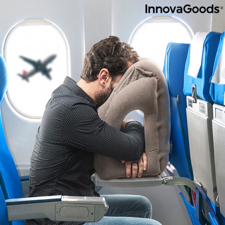 Frontal Inflatable Travel Pillow Snoozy InnovaGoods Travel pillows Photopoint.lv