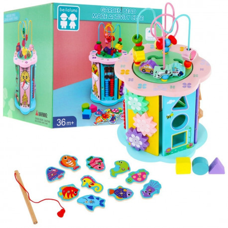 Beilaluna Multifunctional Wood Cube 8in1