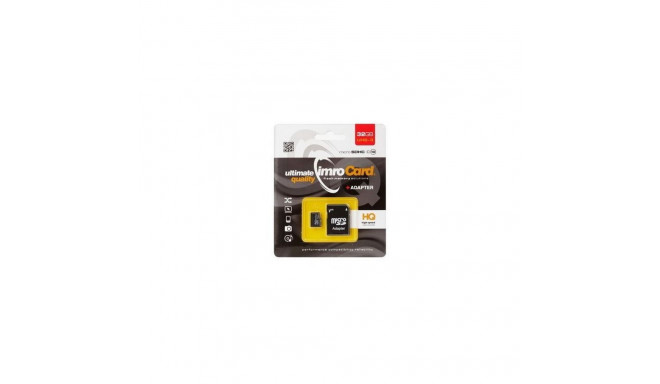 Imro memory card microSDHC 32GB C10 UHS-3 + adapter
