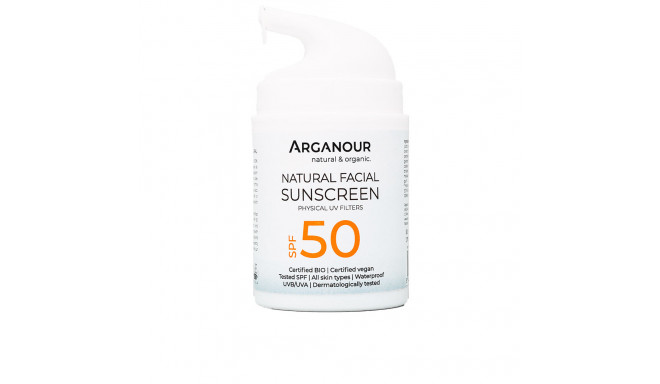ARGANOUR NATURAL&ORGANIC facial sunscreen SPF50 50 ml