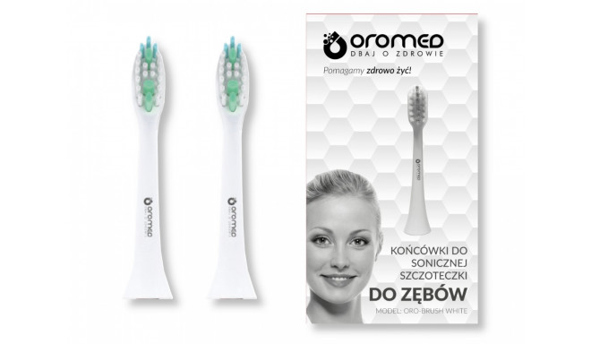 Sonic toothbrush tip ORO-BRUSH WHITE