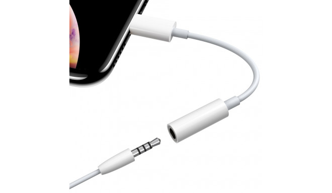 Devia adapter EC090 jack 3,5mm - Lightning white