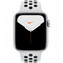 Apple Watch Nike Series 5 GPS. 44mm Silver Aluminium Case with Pure Platinum/Black Nike Sport Band -