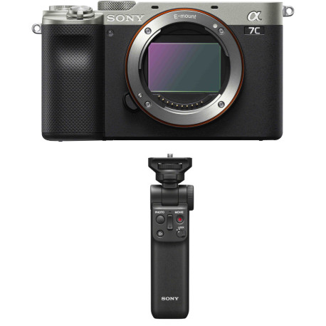 Sony a7C + Sony käepide-ministatiiv, hõbedane
