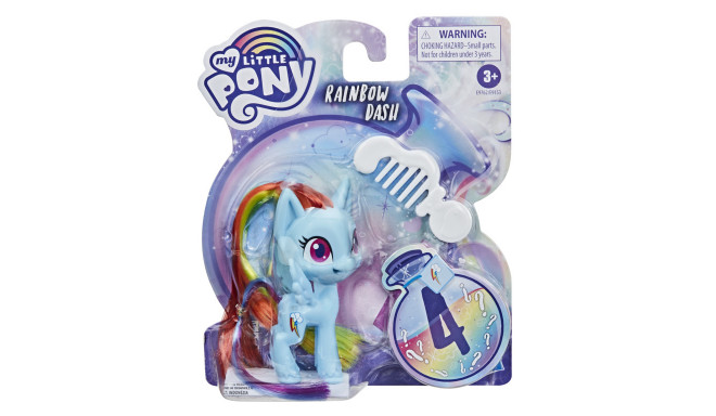 My Little Pony Rainbow Dash Potion Pony Figure -- 3-Inch Blue Pony Toy with  Brushable Hair, Comb, and Accessories - My Little Pony