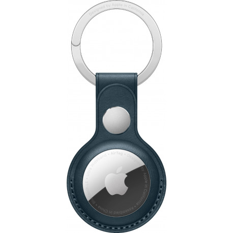 Apple AirTag чехол Leather Key Ring, baltic blue