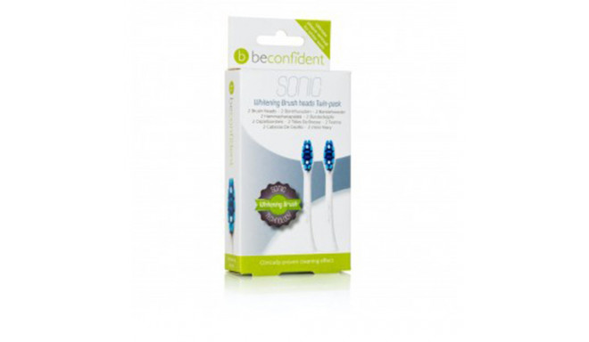BECONFIDENT SONIC TOOTHBRUSH HEADS WHITENING WHITE lote 2 pz