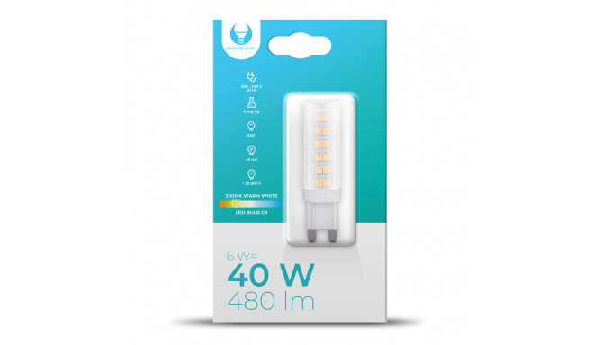LED Bulb G9 6W 230V 3000K 480lm Forever Light